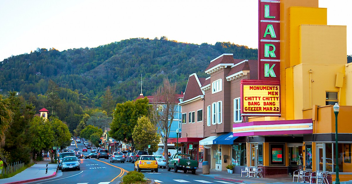 historic downtown Larkspur with the popular restaurants of Perry's, Pico, Left Bank and Keiko Sushi